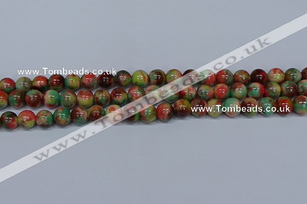 CMJ424 15.5 inches 10mm round rainbow jade beads wholesale