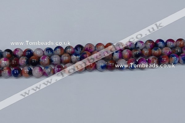 CMJ431 15.5 inches 10mm round rainbow jade beads wholesale