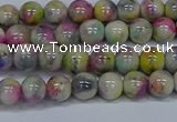 CMJ436 15.5 inches 6mm round rainbow jade beads wholesale