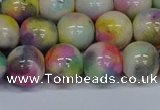 CMJ439 15.5 inches 12mm round rainbow jade beads wholesale