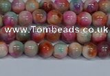 CMJ443 15.5 inches 6mm round rainbow jade beads wholesale