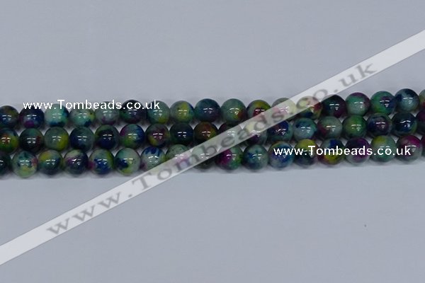 CMJ467 15.5 inches 12mm round rainbow jade beads wholesale