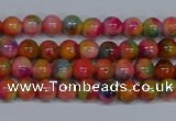 CMJ470 15.5 inches 4mm round rainbow jade beads wholesale