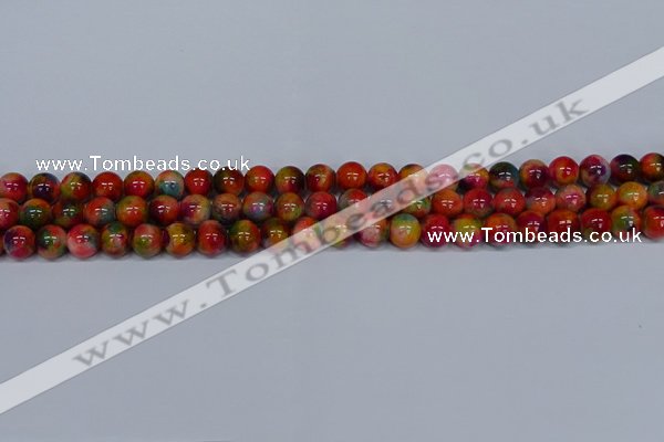 CMJ472 15.5 inches 8mm round rainbow jade beads wholesale