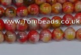 CMJ485 15.5 inches 6mm round rainbow jade beads wholesale