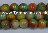 CMJ501 15.5 inches 10mm round rainbow jade beads wholesale