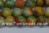 CMJ502 15.5 inches 12mm round rainbow jade beads wholesale