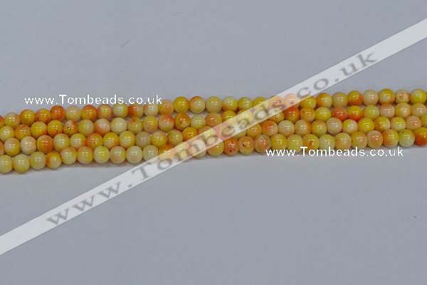 CMJ506 15.5 inches 6mm round rainbow jade beads wholesale