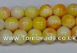 CMJ507 15.5 inches 8mm round rainbow jade beads wholesale