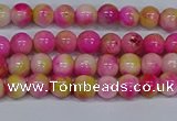 CMJ512 15.5 inches 4mm round rainbow jade beads wholesale