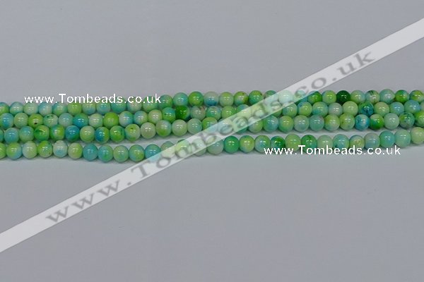 CMJ520 15.5 inches 6mm round rainbow jade beads wholesale