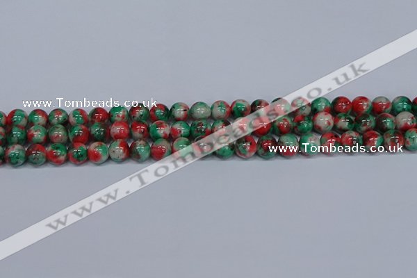 CMJ535 15.5 inches 8mm round rainbow jade beads wholesale