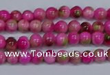 CMJ547 15.5 inches 4mm round rainbow jade beads wholesale