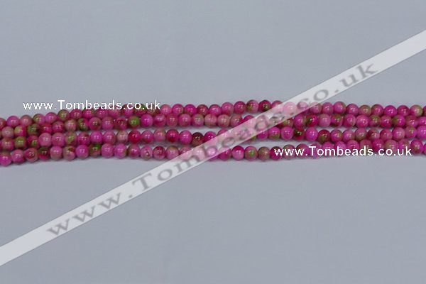 CMJ547 15.5 inches 4mm round rainbow jade beads wholesale