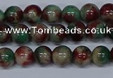 CMJ569 15.5 inches 6mm round rainbow jade beads wholesale