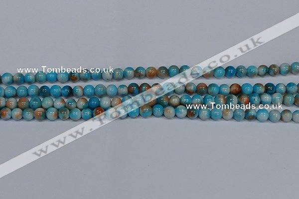 CMJ576 15.5 inches 6mm round rainbow jade beads wholesale