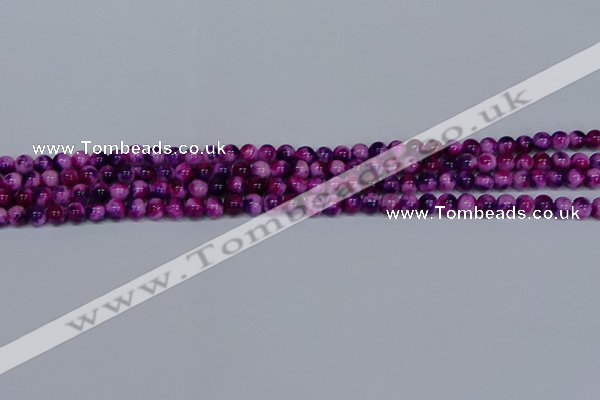 CMJ582 15.5 inches 4mm round rainbow jade beads wholesale