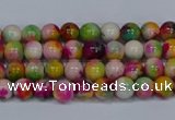 CMJ589 15.5 inches 4mm round rainbow jade beads wholesale