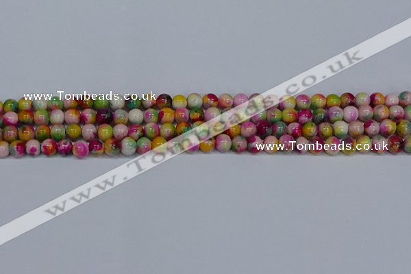 CMJ590 15.5 inches 6mm round rainbow jade beads wholesale