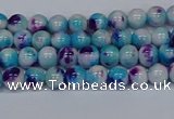 CMJ610 15.5 inches 4mm round rainbow jade beads wholesale