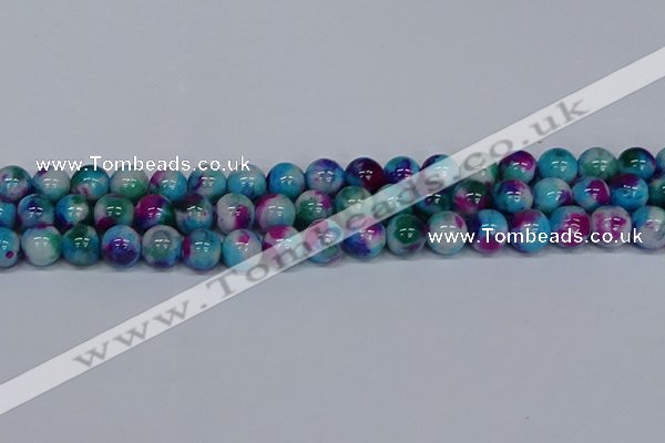 CMJ614 15.5 inches 12mm round rainbow jade beads wholesale