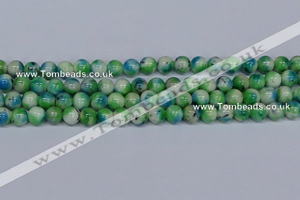 CMJ628 15.5 inches 12mm round rainbow jade beads wholesale