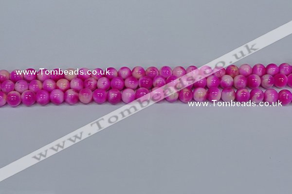 CMJ640 15.5 inches 8mm round rainbow jade beads wholesale