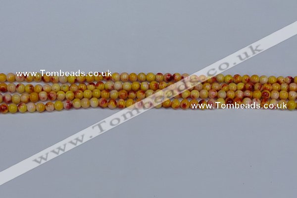 CMJ645 15.5 inches 4mm round rainbow jade beads wholesale