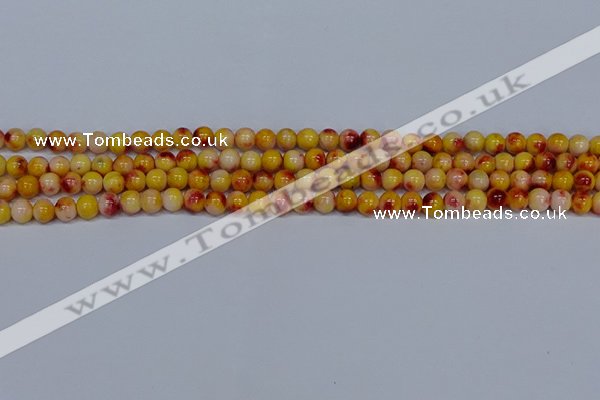 CMJ646 15.5 inches 6mm round rainbow jade beads wholesale