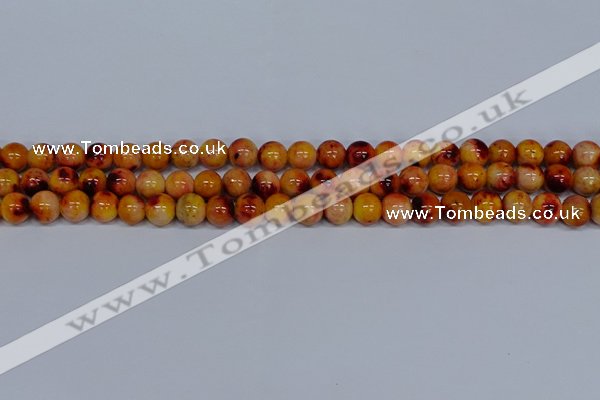 CMJ647 15.5 inches 8mm round rainbow jade beads wholesale