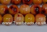 CMJ649 15.5 inches 12mm round rainbow jade beads wholesale