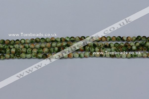 CMJ674 15.5 inches 6mm round rainbow jade beads wholesale