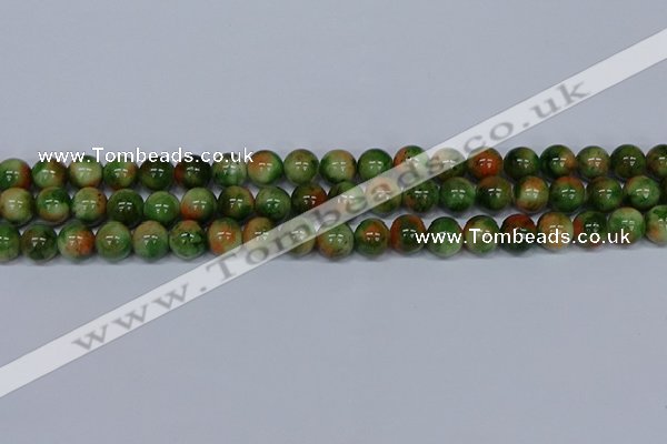 CMJ676 15.5 inches 10mm round rainbow jade beads wholesale