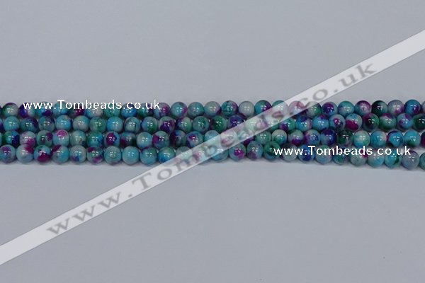 CMJ687 15.5 inches 4mm round rainbow jade beads wholesale