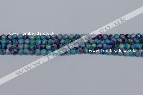 CMJ688 15.5 inches 6mm round rainbow jade beads wholesale