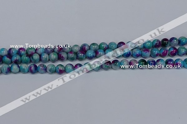 CMJ689 15.5 inches 8mm round rainbow jade beads wholesale