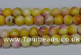 CMJ694 15.5 inches 4mm round rainbow jade beads wholesale