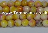 CMJ695 15.5 inches 6mm round rainbow jade beads wholesale