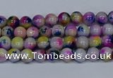 CMJ708 15.5 inches 4mm round rainbow jade beads wholesale