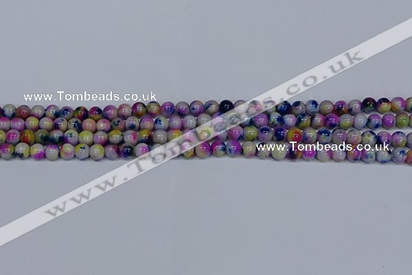 CMJ709 15.5 inches 6mm round rainbow jade beads wholesale