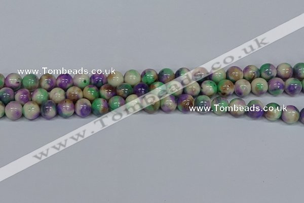 CMJ718 15.5 inches 10mm round rainbow jade beads wholesale