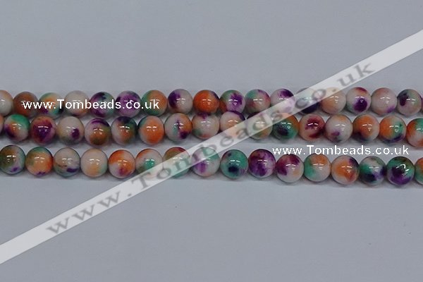 CMJ726 15.5 inches 12mm round rainbow jade beads wholesale