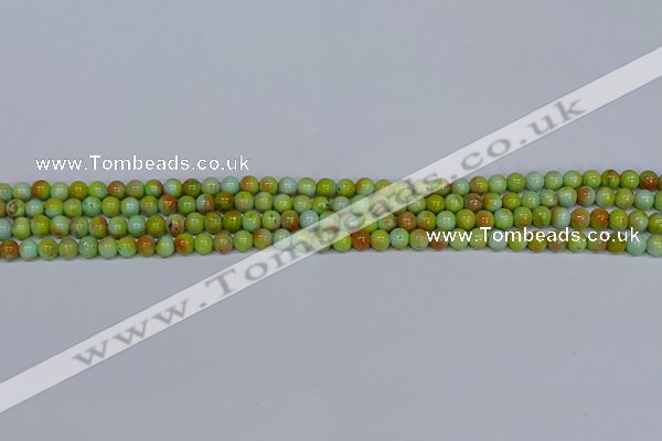 CMJ736 15.5 inches 4mm round rainbow jade beads wholesale