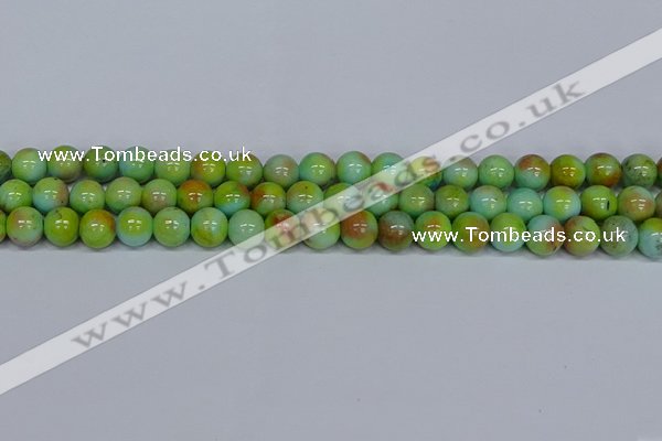 CMJ739 15.5 inches 10mm round rainbow jade beads wholesale