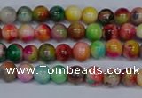 CMJ750 15.5 inches 4mm round rainbow jade beads wholesale