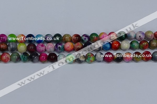 CMJ754 15.5 inches 12mm round rainbow jade beads wholesale