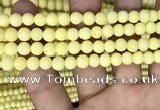CMJ806 15.5 inches 6mm round matte Mashan jade beads wholesale