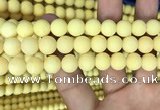 CMJ808 15.5 inches 10mm round matte Mashan jade beads wholesale