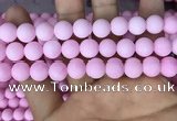 CMJ813 15.5 inches 10mm round matte Mashan jade beads wholesale