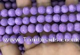 CMJ818 15.5 inches 10mm round matte Mashan jade beads wholesale